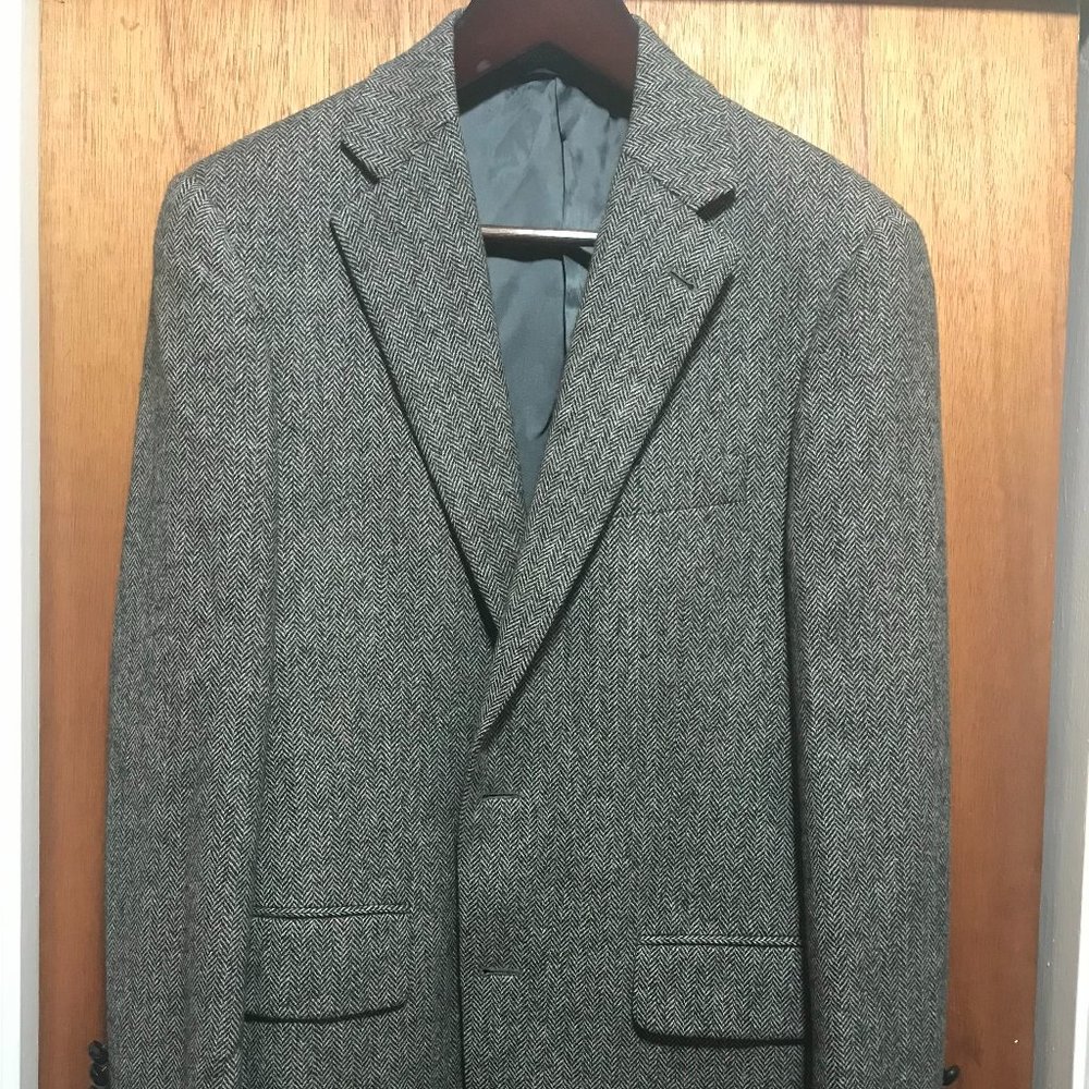 Brooks Brothers 2B Tweed Herringbone Jacket 38R